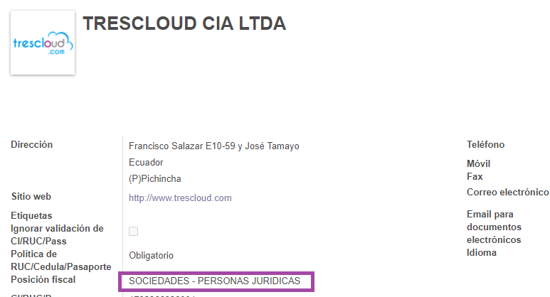 Cuadro explicativo de configuración de posición fiscal en proveedores Cuadro explicativo de configuración de posición fiscal en proveedores